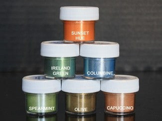 LUSTER DUST (SET OF 6) - Sunset / Ireland / Columbine / Spearmint / Olive / Capuccino