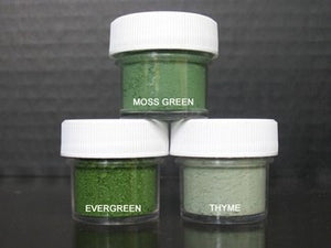 PETAL DUST (SET OF 3) - Moss Green / Evergreen / Thyme
