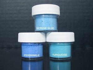 PETAL DUST (SET OF 3) - Serene Blue / Periwinkle / Turquoise