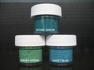 PETAL DUST (SET OF 3) - Stone Green / Grass Green / Cadet Blue
