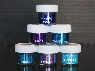 PIXIE DUST (SET OF 6) - Midnight / Purple / Turquoise / Aqua / Lavander / Slurpee