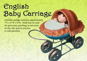 3 DIMENSIONAL ENGLISH BABY CARRIAGE